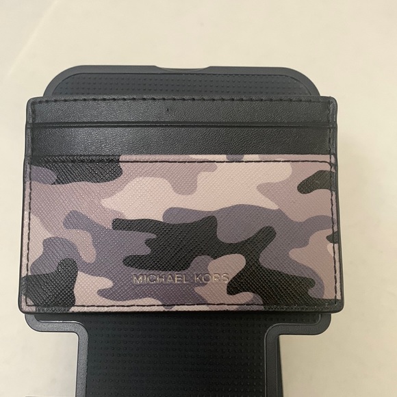 MICHAEL KORS Black Multi, Leather Card Case Wallet/NWT - Picture 4 of 12